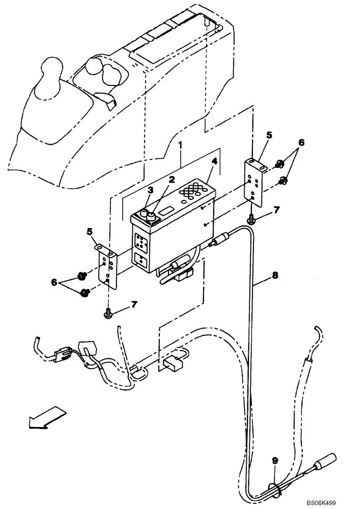 Схема запчастей Case CX470B - (04-14) - RADIO (04) - ELECTRICAL SYSTEMS