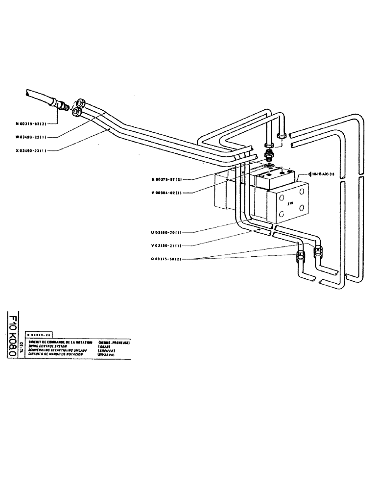 Схема запчастей Case GC120 - (061) - SWING CONTROL SYSTEM, GRAB 