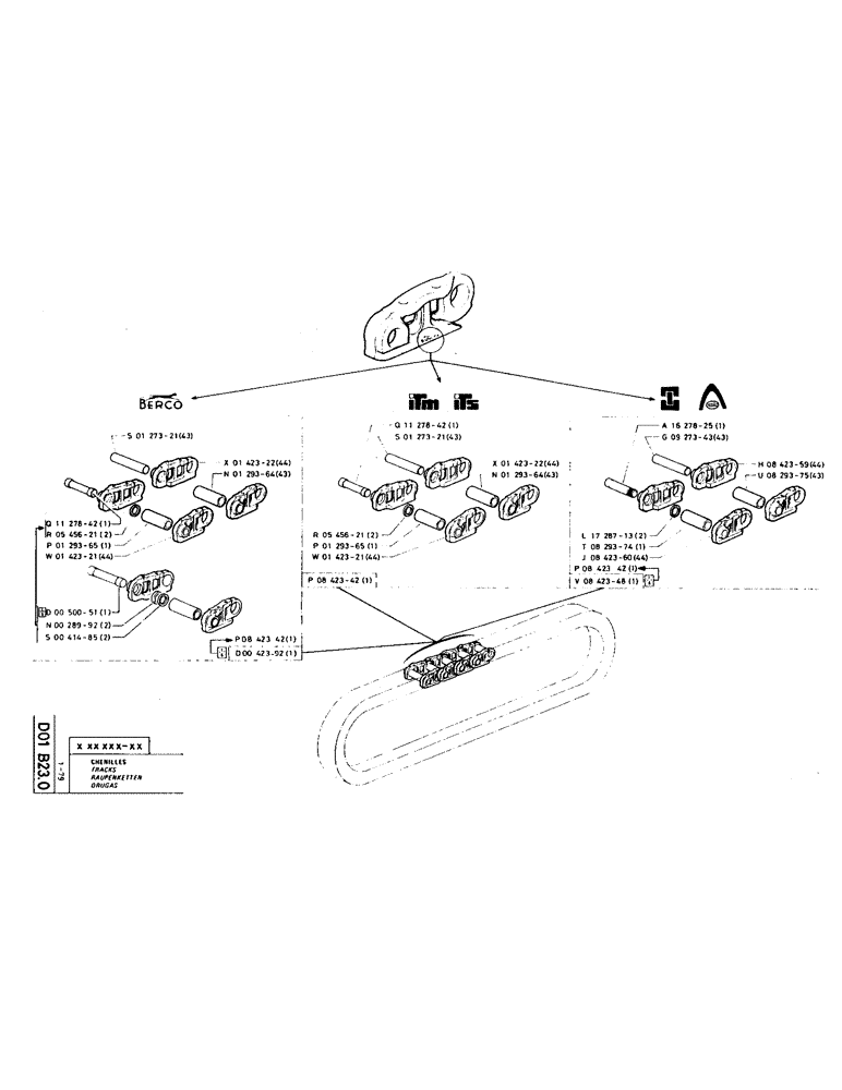 Схема запчастей Case TC45 - (046) - TRACKS 