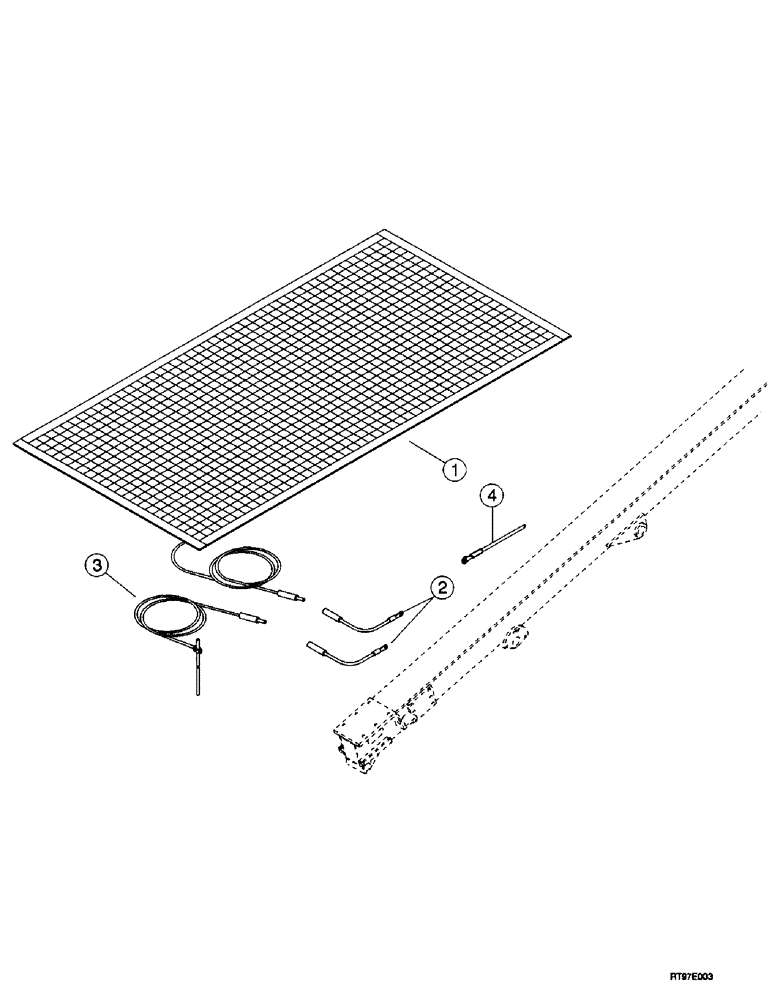 Схема запчастей Case 200TX - (9-18) - GROUNDING MAT 