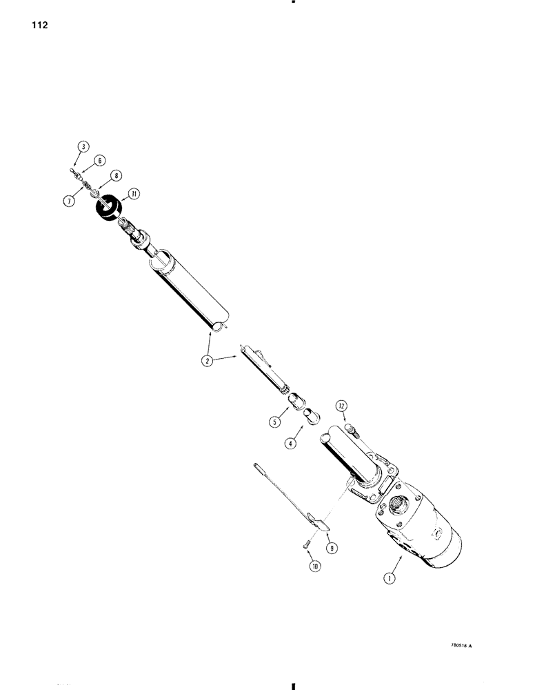 Схема запчастей Case W11 - (112) - L78473 STEERING CONTROL VALVE AND COLUMN, COLUMN (05) - STEERING