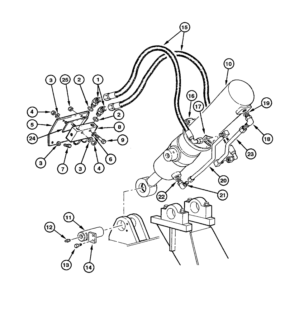 Схема запчастей Case 845 - (08.29[00]) - RIPPER HYDRAULIC CIRCUIT (08) - HYDRAULICS