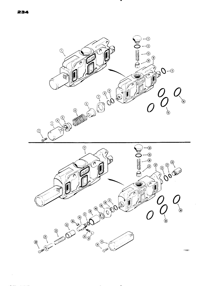 Схема запчастей Case 1150 - (234) - D32123 DOZER TILT, ANGLING, PULL BEHIND, LOADER CLAM, OR FELLER BUNCHER, SHEAR AND CLAMP SECTION (05) - UPPERSTRUCTURE CHASSIS