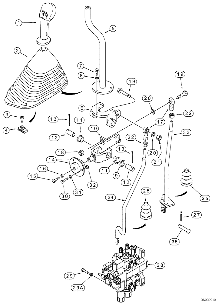 Схема запчастей Case 570MXT - (09-01) - CONTROLS - LOADER LIFT AND BUCKET (09) - CHASSIS/ATTACHMENTS