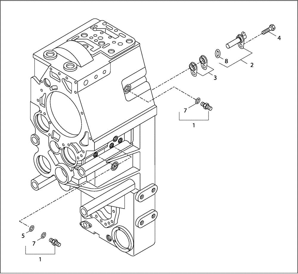 Схема запчастей Case 327B - (18A00000980[001]) - CONNECTIONS - SENSORS (87515111) (03) - Converter / Transmission