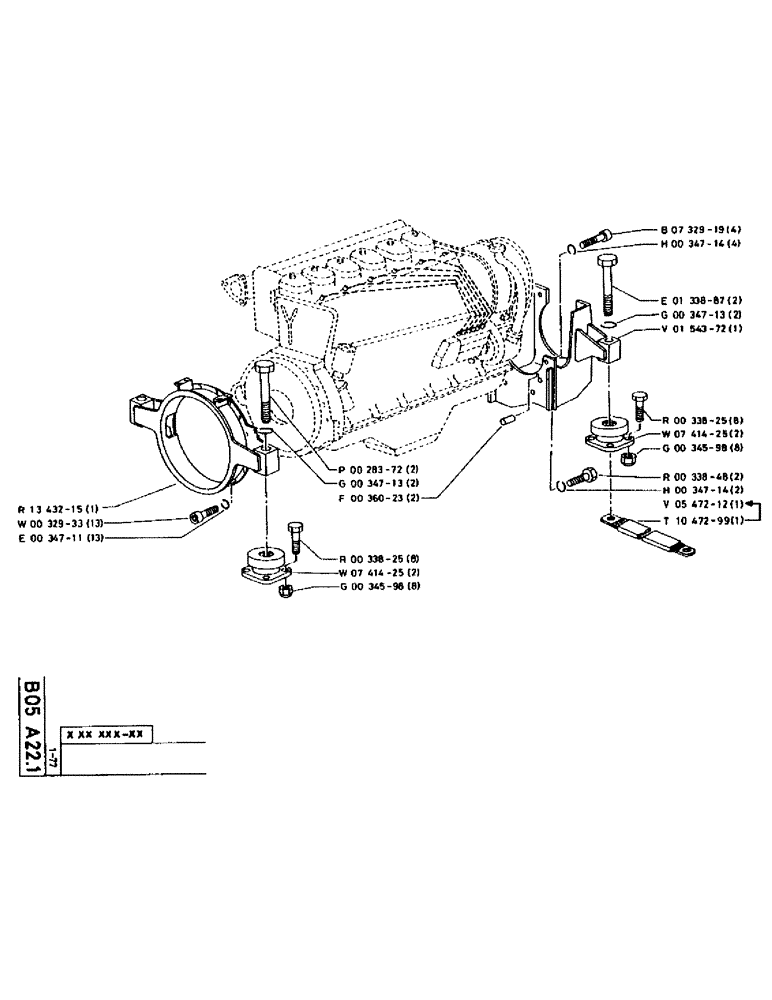 Схема запчастей Case 90CL - (021) - NO DESCRIPTION PROVIDED (01) - ENGINE