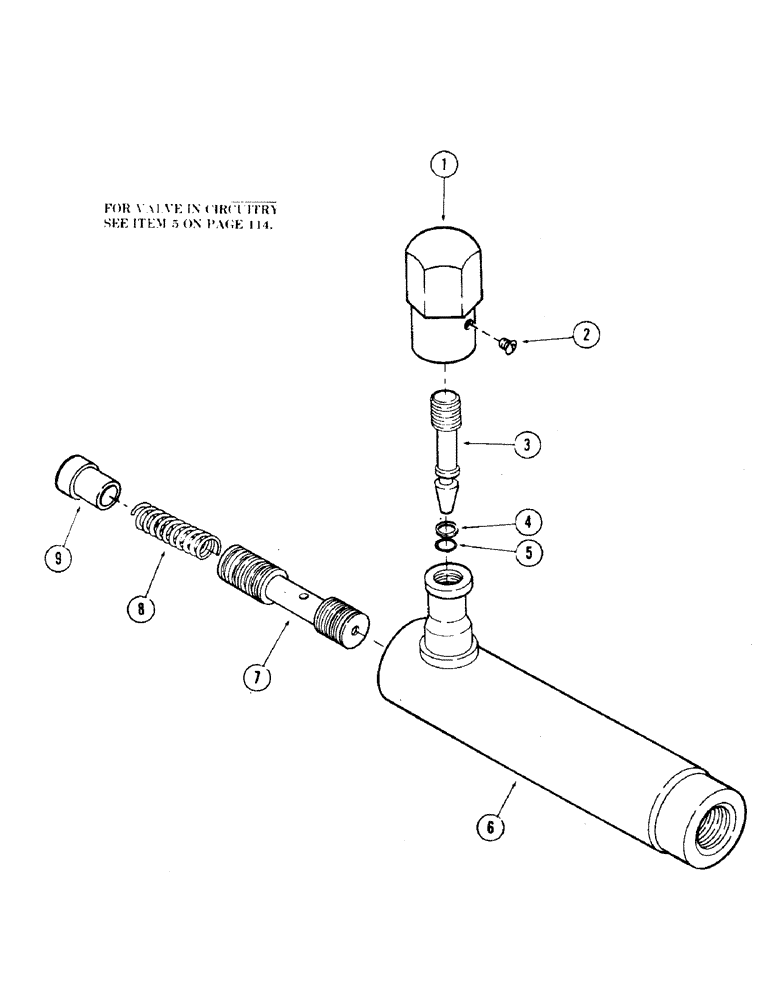 Схема запчастей Case 35 - (186) - FLOW CONTROL VALVE, (USED IN WRIST-O-TWIST CIRCUIT) (35) - HYDRAULIC SYSTEMS