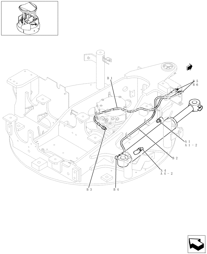 Схема запчастей Case CX22B - (077-01[1]) - LUBRICATION LINES (35) - HYDRAULIC SYSTEMS