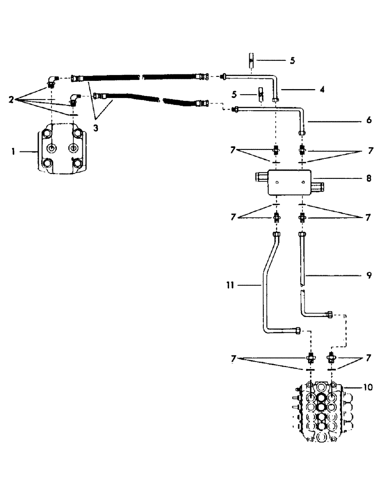 Схема запчастей Case 40EC - (G09A) - VALVE TO SWING MOTOR AND RETURN, (USED ON UNITS WITH SERIAL (07) - HYDRAULIC SYSTEM