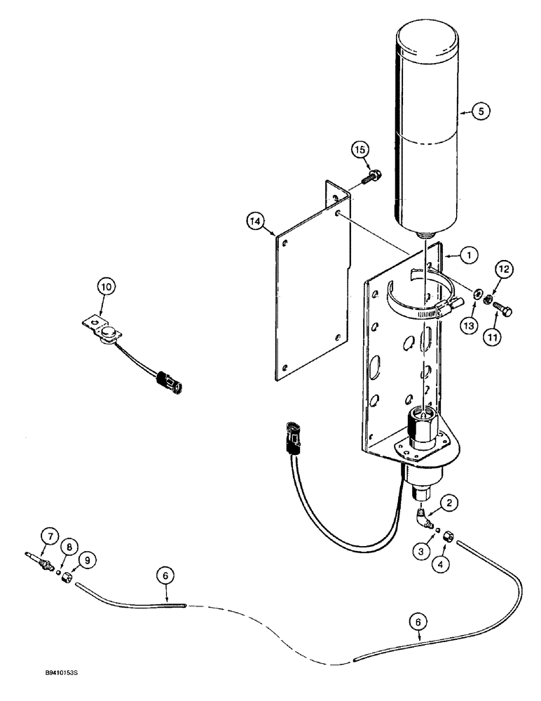 Схема запчастей Case 9030B - (4-36) - COLD WEATHER STARTING SYSTEM (04) - ELECTRICAL SYSTEMS