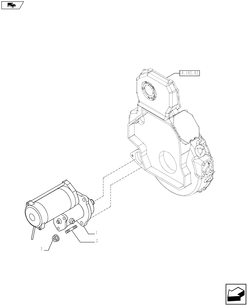 Схема запчастей Case F3AE0684K E910 - (55.201.01) - STARTER MOTOR - MY11 8120 (55) - ELECTRICAL SYSTEMS