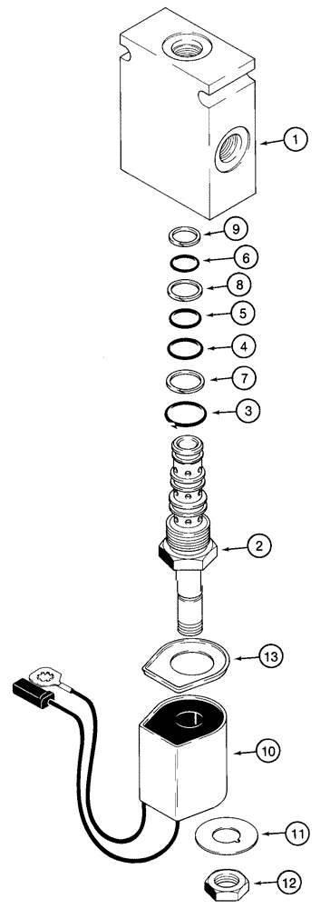 Схема запчастей Case 90XT - (06-23) - VALVE, SOLENOID (06) - POWER TRAIN