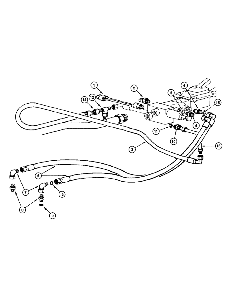 Схема запчастей Case 865 VHP - (07-12[01]) - SERVICE BRAKE HYDRAULIC CIRCUIT (07) - BRAKES