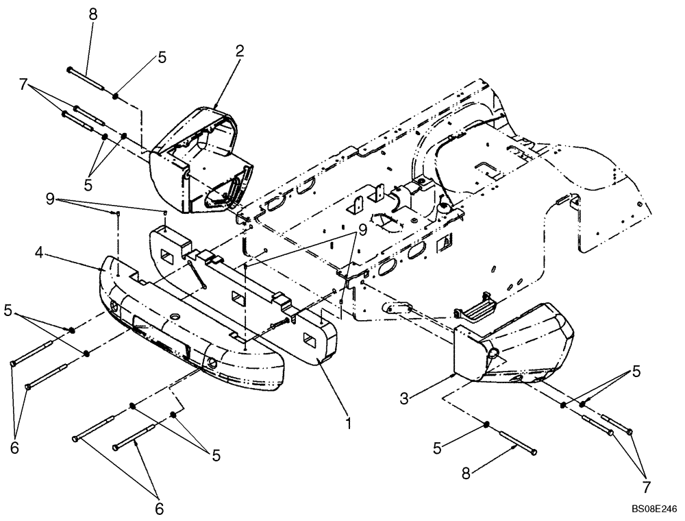 Схема запчастей Case 921E - (09-88A) - COUNTERWEIGHT - HEAVY DUTY (09) - CHASSIS