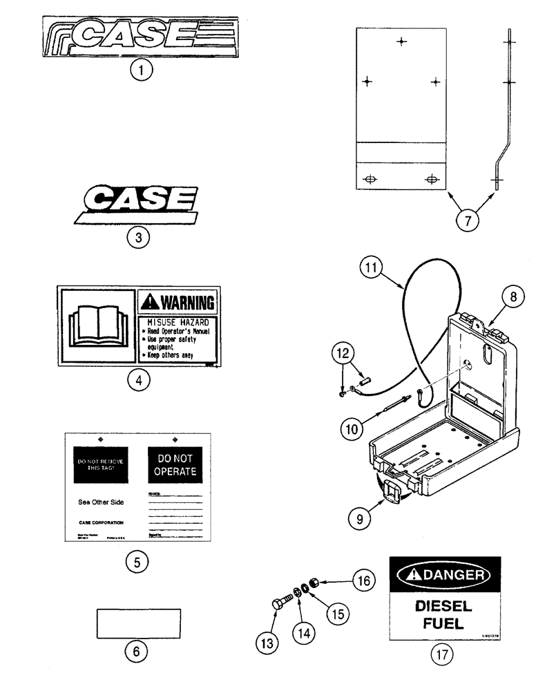 Схема запчастей Case BPDHP335 - (09-28) - BPDHP335 DECALS 