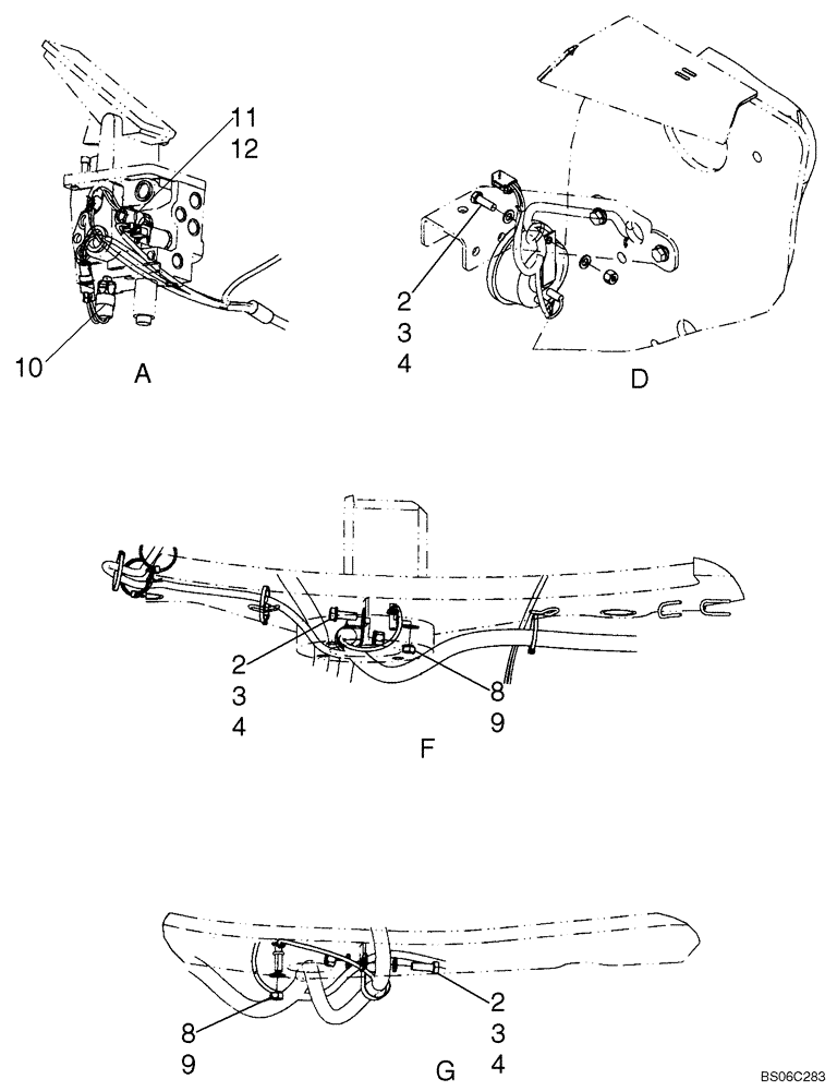 Схема запчастей Case 821E - (04-13) - HARNESS, FRONT (04) - ELECTRICAL SYSTEMS