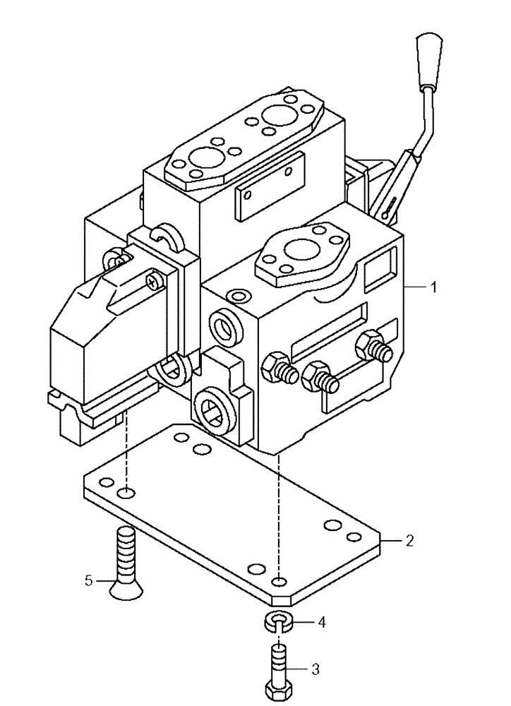 Схема запчастей Case 330 - (72A00000714[01]) - DUMPING SYSTEM - DISTRIBUTION VALVE (19) - OPTIONS