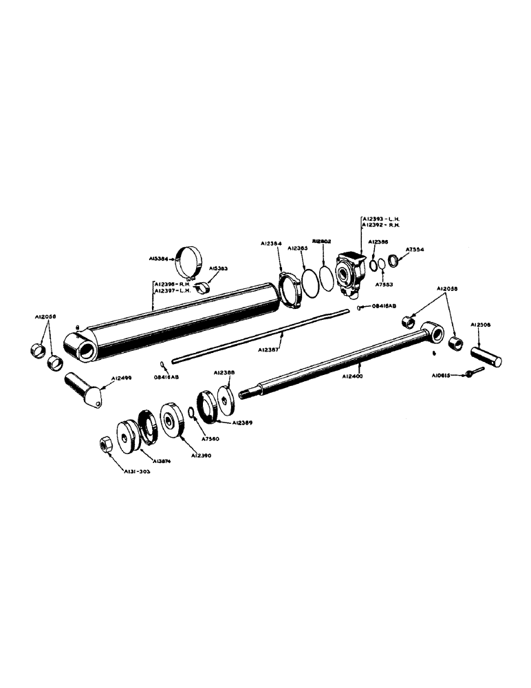 Схема запчастей Case W9 - (148) - HYDRAULIC LIFT CYLINDER R.H. AND L.H. (08) - HYDRAULICS