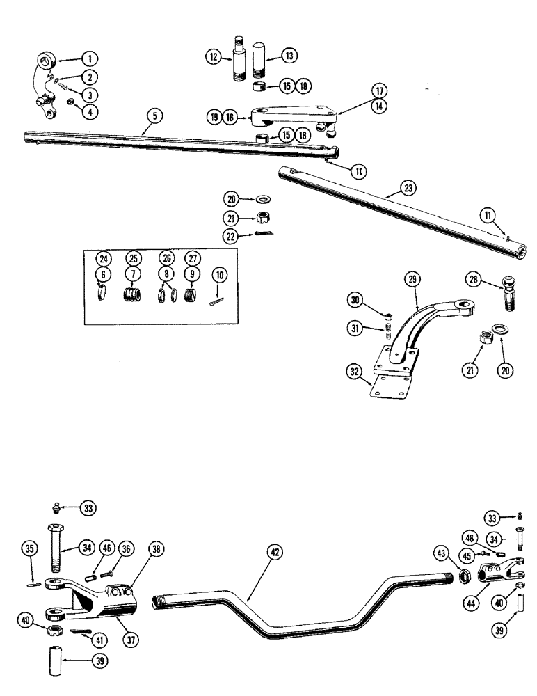 Схема запчастей Case W9A - (116) - STEERING ARMS, DRAG LINK AND TIE ROD (05) - STEERING