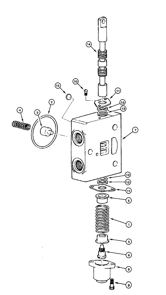 Схема запчастей Case 845 - (08.45[00]) - DISTRIBUTOR - SCARIFIER/RIPPER VALVE (08) - HYDRAULICS