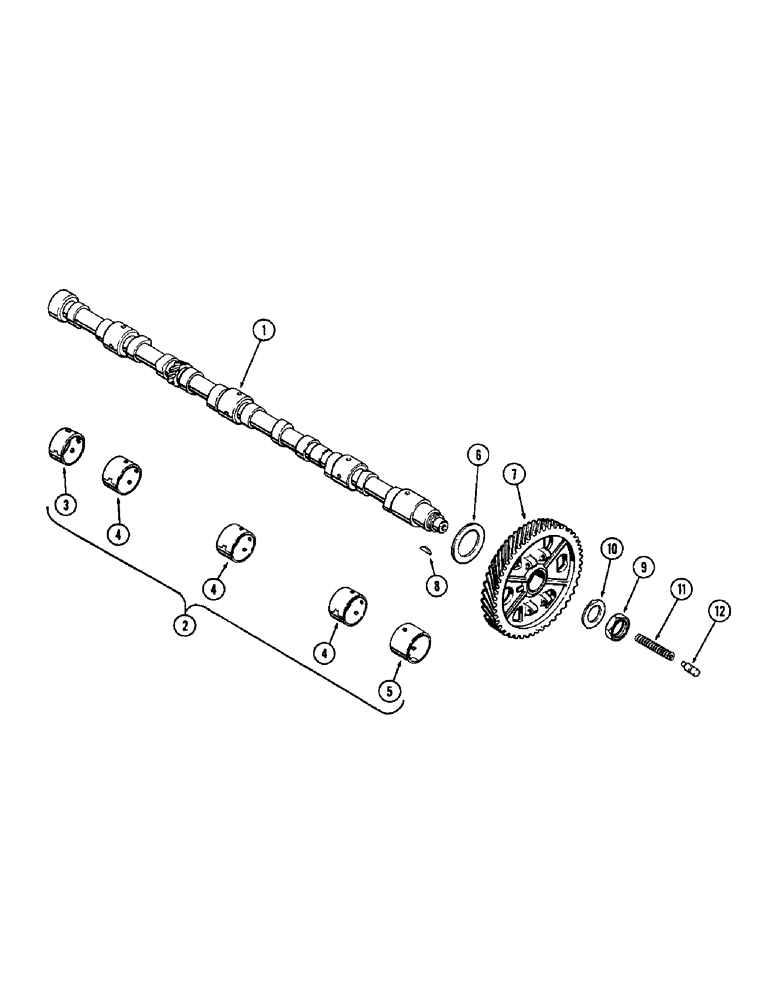 Схема запчастей Case W9B - (032) - CAMSHAFT, (377) SPARK IGNITION ENGINE (02) - ENGINE