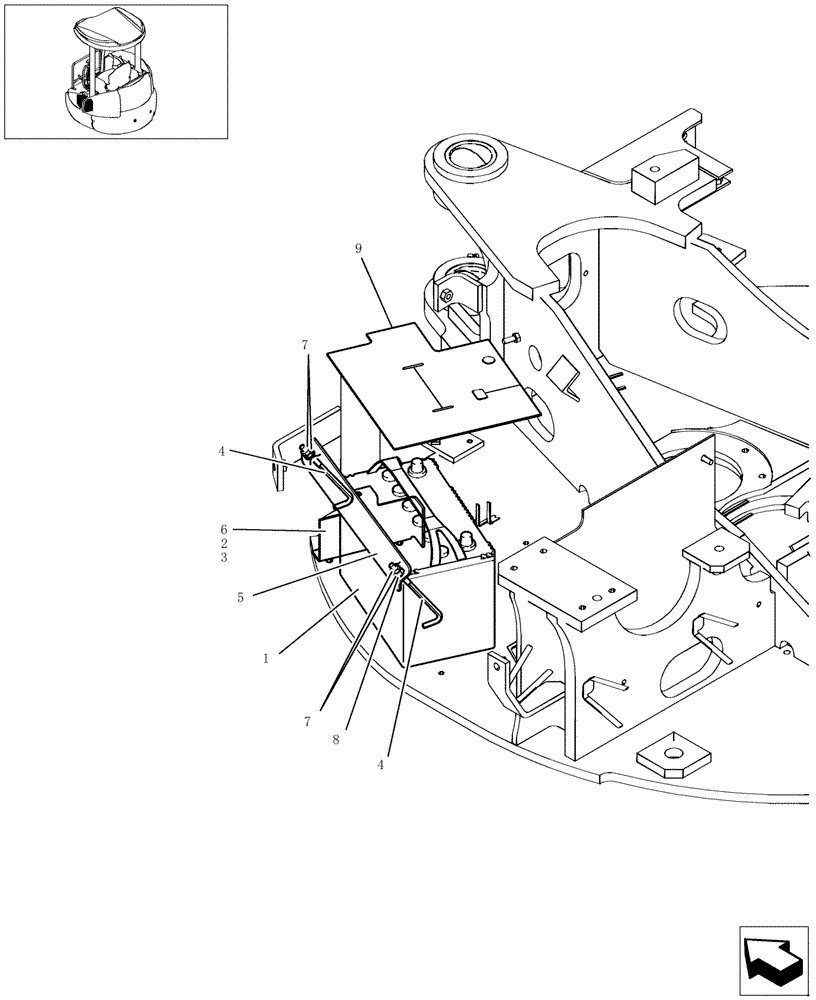 Схема запчастей Case CX36B - (280-01[1-02]) - ELECTRIC SYSTEM - BATTERY (55) - ELECTRICAL SYSTEMS