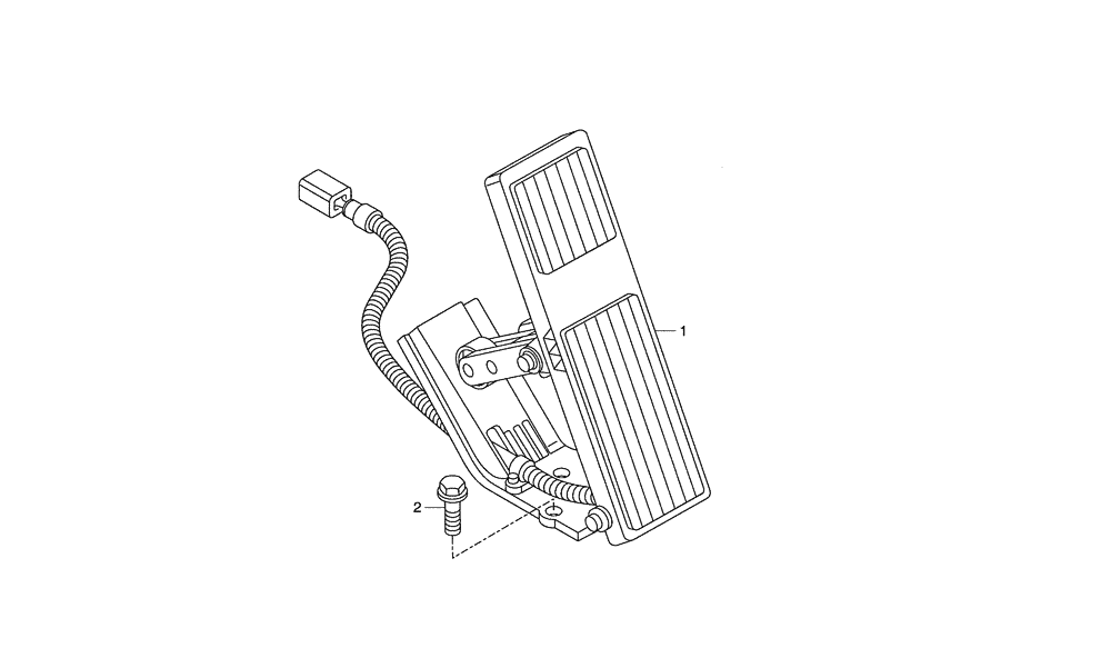 Схема запчастей Case 340B - (12A00000568[001]) - PEDAL, ACCELERATOR (87451596) (01) - ENGINE