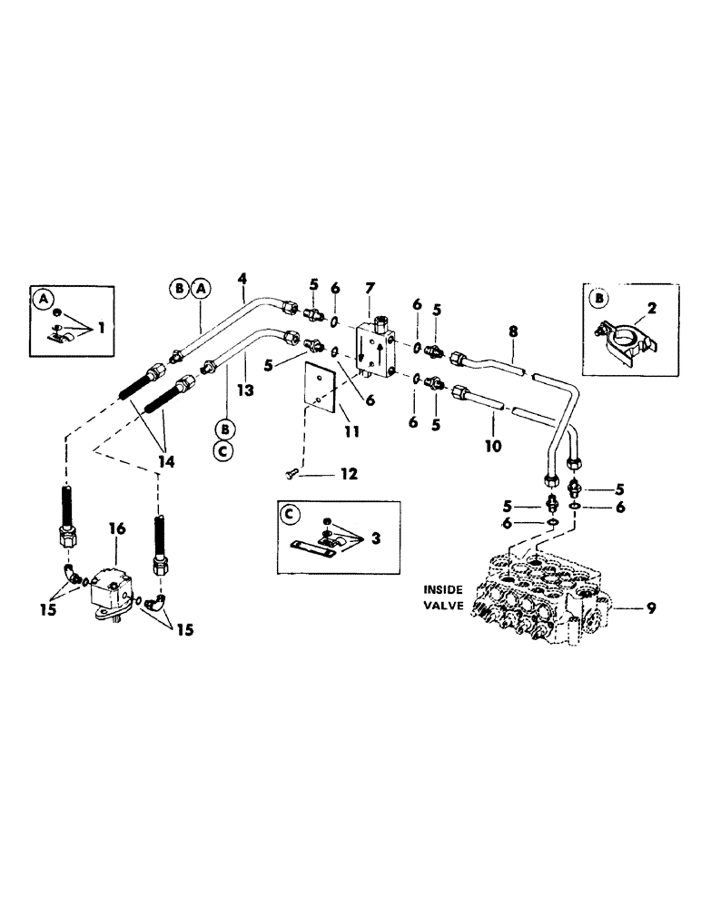 Схема запчастей Case 50 - (104) - SWING MOTOR HYDRAULICS (35) - HYDRAULIC SYSTEMS