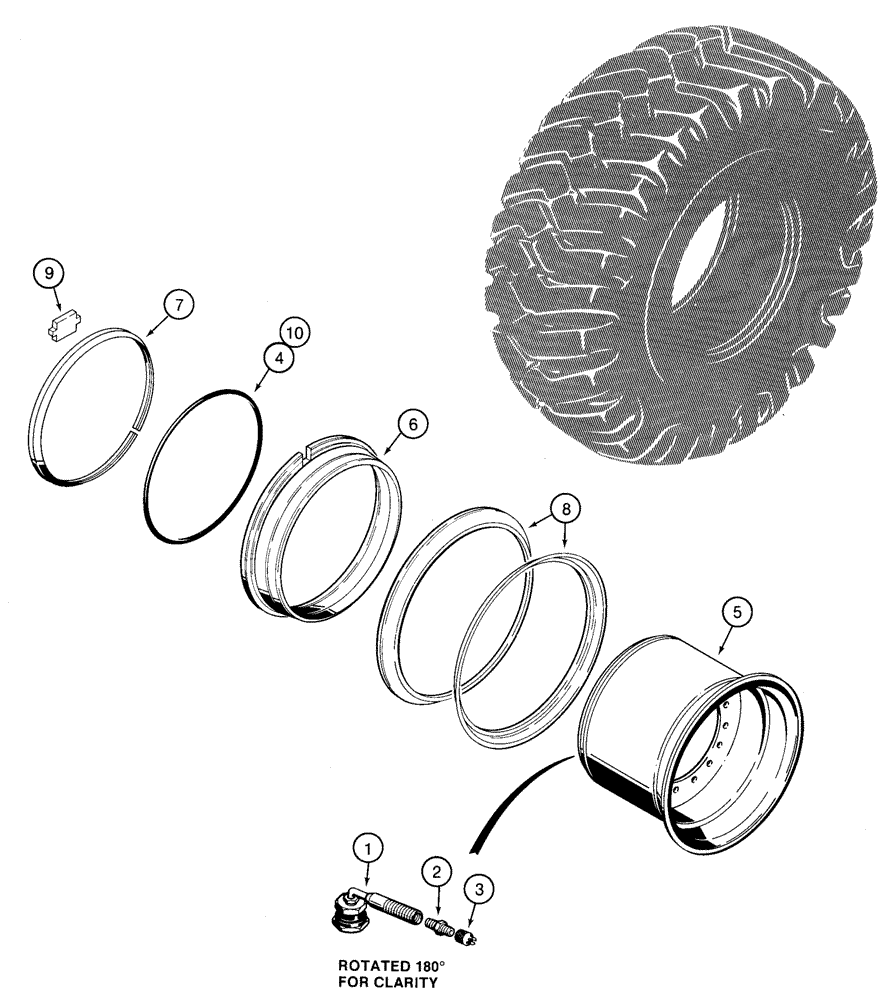 Схема запчастей Case 921C - (06-39) - WHEELS (06) - POWER TRAIN