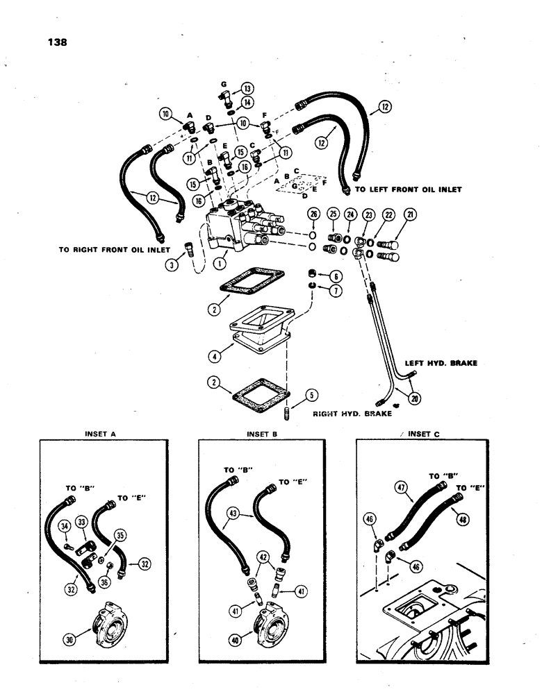 Схема запчастей Case 850 - (138) - TRANSMISSION HYDRAULICS (03) - TRANSMISSION