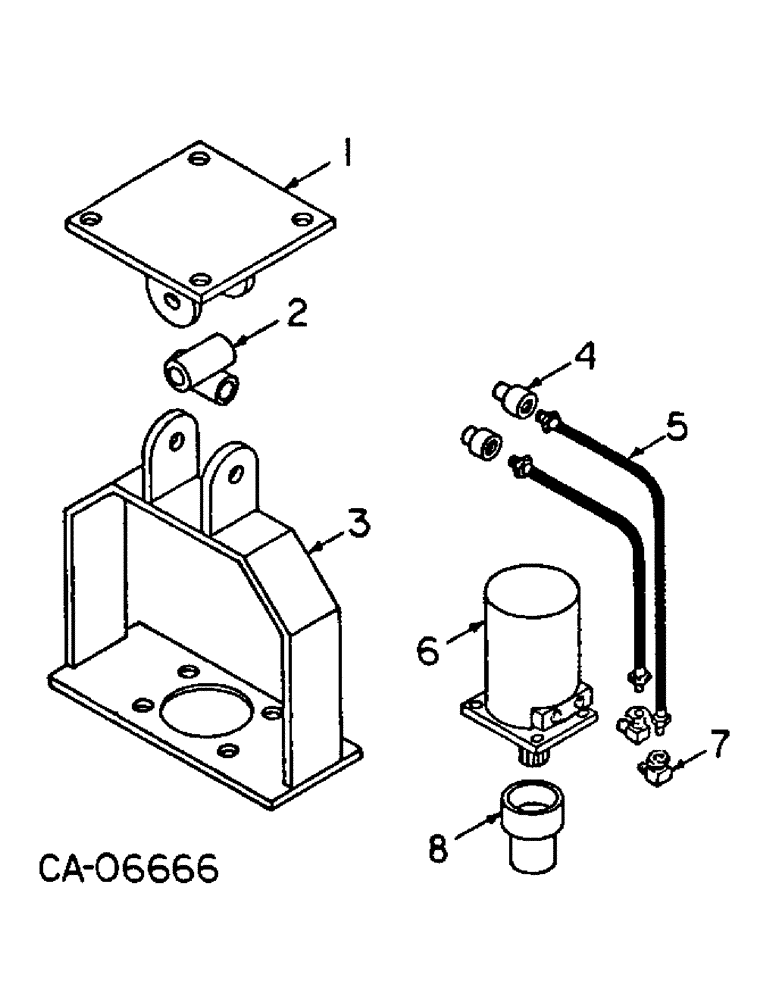 Схема запчастей Case 4125 - (17-10) - MOUNTED EQUIPMENT, POST HOLE AUGER ATT (05) - SUPERSTRUCTURE