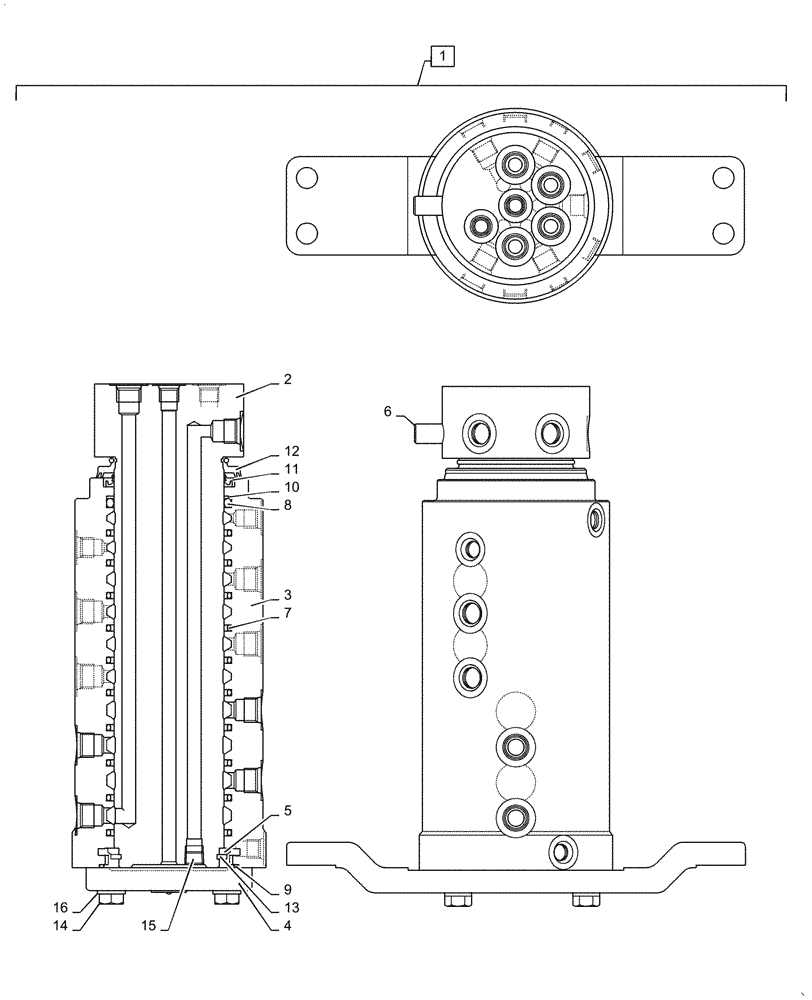 Схема запчастей Case CX36B - (02-004[02]) - JOINT INSTALL, SWIVEL (ANGLE DOZER) - SN PX15-21105 - 21220 (35) - HYDRAULIC SYSTEMS