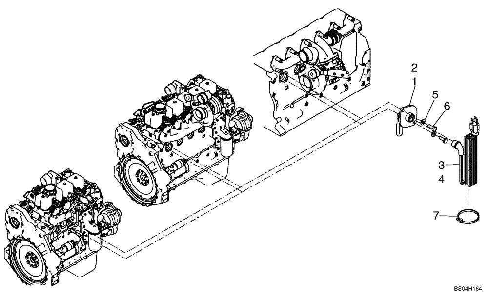 Схема запчастей Case 721D - (02-45) - ENGINE - BLOCK HEATER (02) - ENGINE