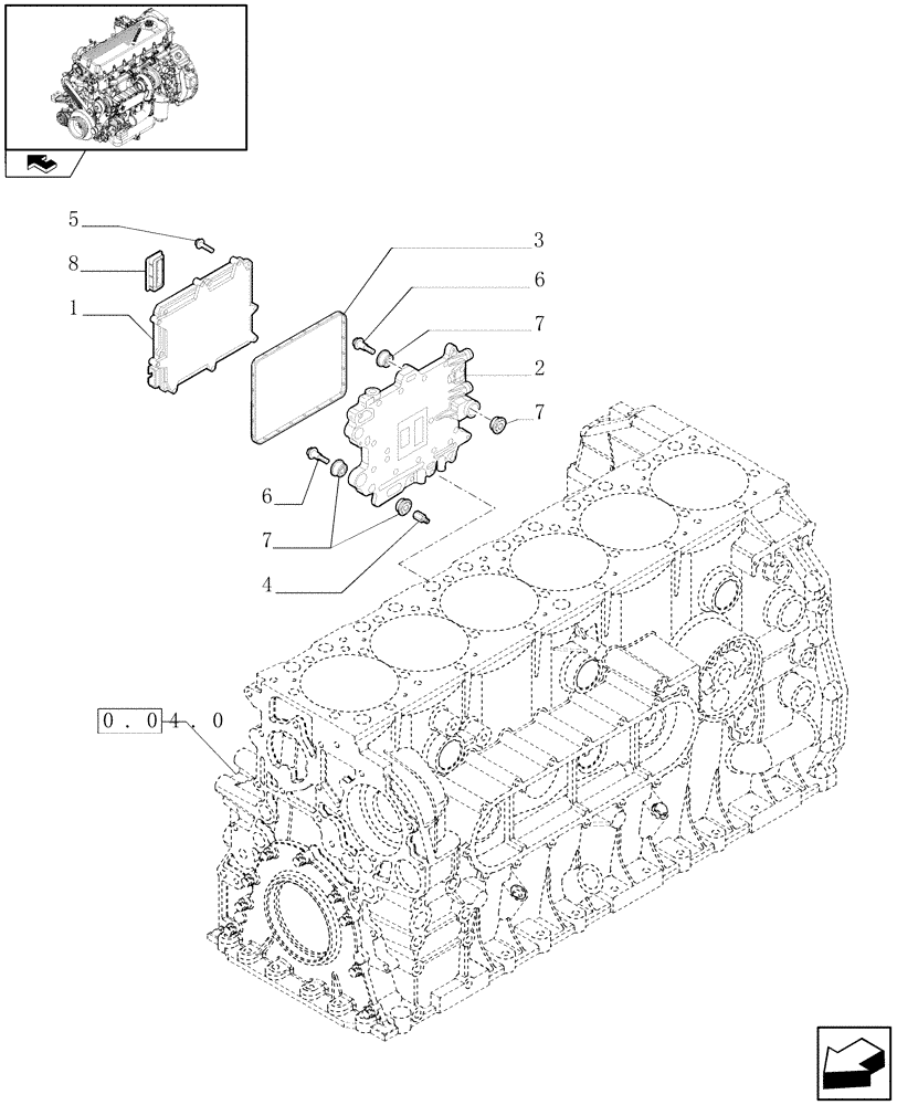 Схема запчастей Case F2CE9684E E015 - (0.17.0) - ELECTRONIC INJECTION (504182263) 