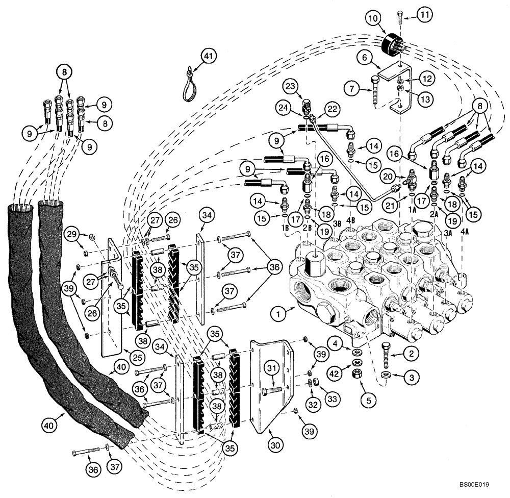 Схема запчастей Case 921C - (08-33) - HYDRAULICS - LOADER CONTROL, REMOTE (08) - HYDRAULICS