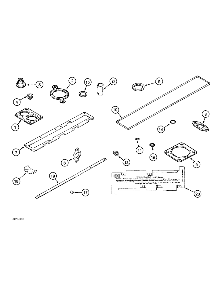 Схема запчастей Case 1155E - (2-106) - GASKET KITS, 6-830 ENGINE, 6T-830 ENGINE, VALVE GRIND (02) - ENGINE