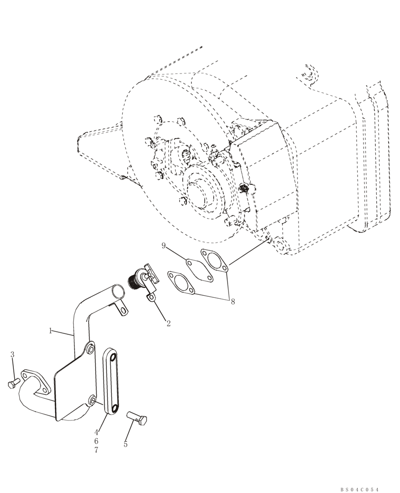 Схема запчастей Case 721E - (06-03) - TRANSMISSION FILL TUBE - GAUGE, SIGHT (06) - POWER TRAIN