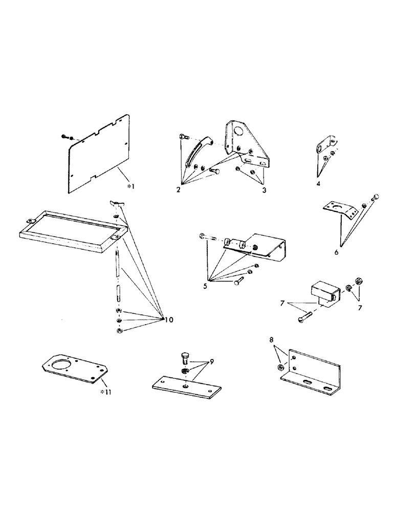 Схема запчастей Case 30EC - (I13) - ELECTRICAL MOUNTING BRACKETS AND HARDWARE FOR:, IHC UC 301 DIESEL ENGINES, GMC 4-53 DIESEL ENGINES, (06) - ELECTRICAL SYSTEMS