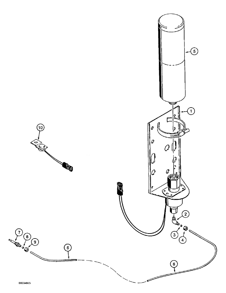 Схема запчастей Case 9010B - (4-034) - COLD WEATHER STARTING SYSTEM (04) - ELECTRICAL SYSTEMS