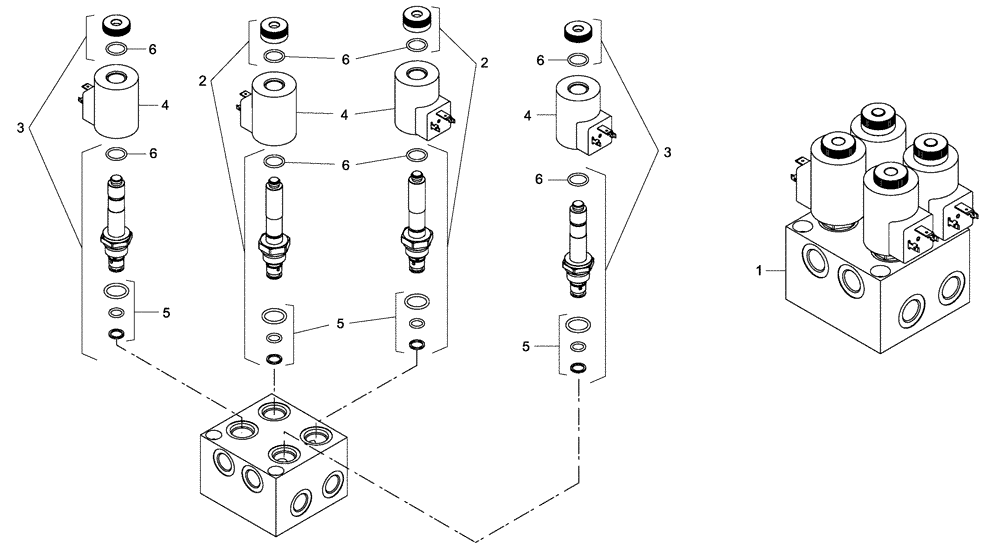 Схема запчастей Case 340 - (59B00000001[001]) - DUMPING HOODS VALVE (89500409562) (90) - PLATFORM, CAB, BODYWORK AND DECALS