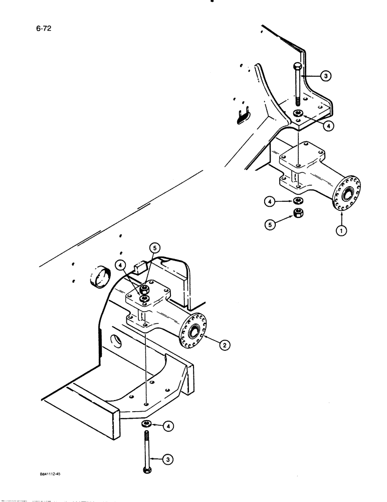 Схема запчастей Case W30 - (6-72) - AXLE ASSEMBLIES (06) - POWER TRAIN