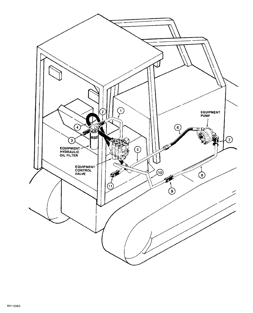 Схема запчастей Case 550G - (1-12) - PICTORIAL INDEX, EQUIPMENT HYDRAULIC CIRCUIT (00) - PICTORIAL INDEX