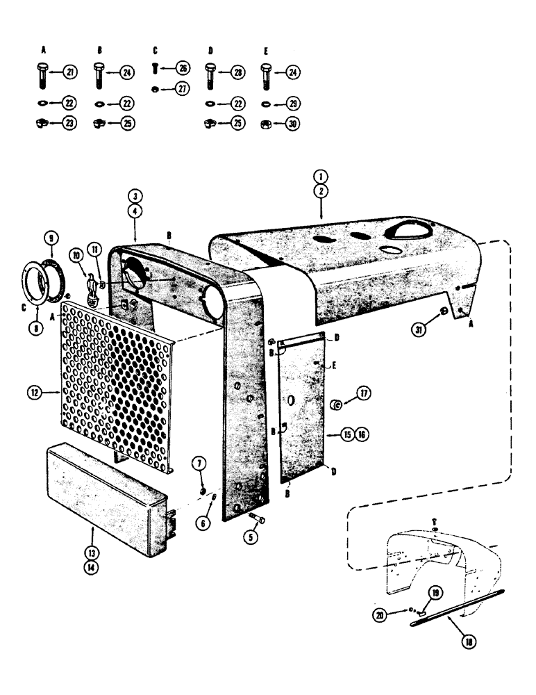 Схема запчастей Case 430CK - (062) - SHEET METAL 