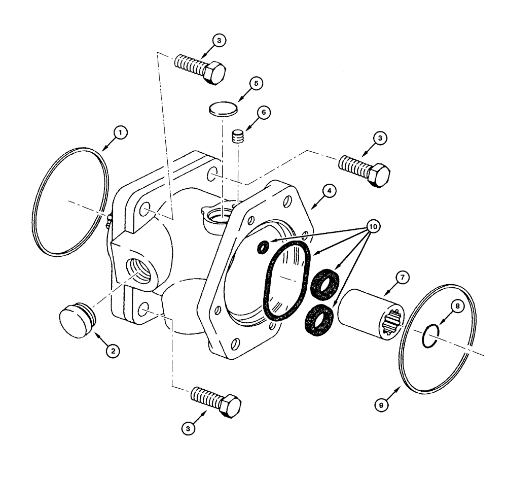 Схема запчастей Case 865 - (06.20[00]) - TRANSMISSION - OIL PUMP (06) - POWER TRAIN