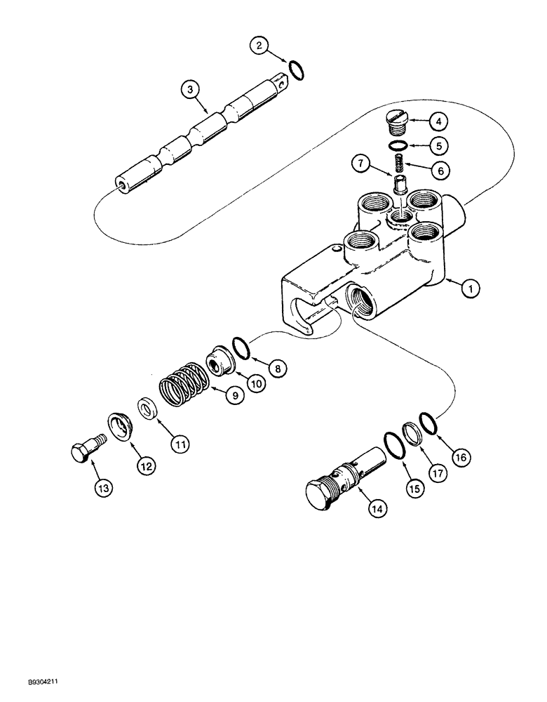 Схема запчастей Case MAXI-SNEAKER - (08-024) - HYDRA-BORER CONTROL VALVE ASSEMBLY (08) - HYDRAULICS