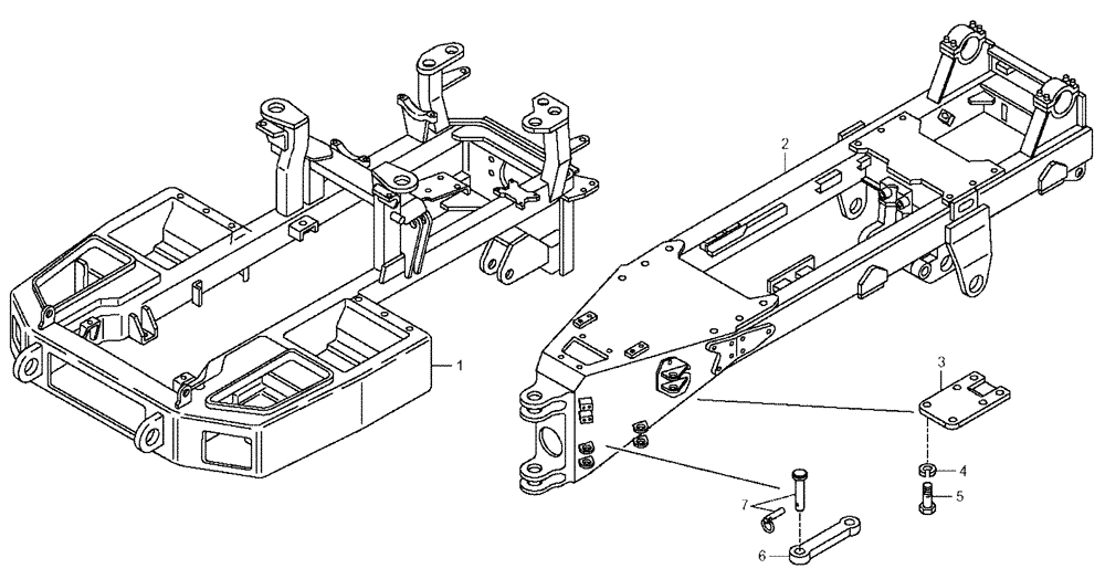 Схема запчастей Case 330 - (36A00020874[01]) - FRAME (11) - AXLES/WHEELS