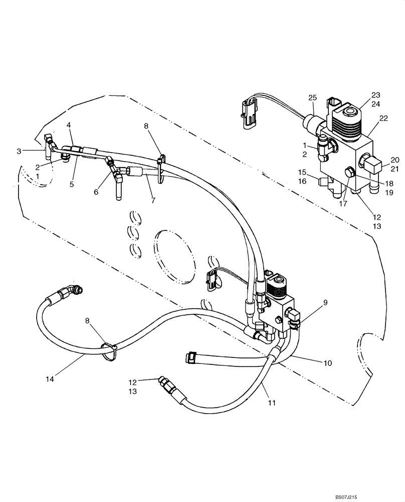 Схема запчастей Case 430 - (07-01) - BRAKE SYSTEM - HYDRAULIC (07) - BRAKES