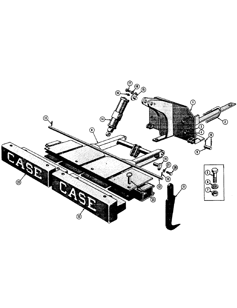 Схема запчастей Case 310C - (130) - SCARIFIER, (ORIGINAL EQUIPMENT) (05) - UPPERSTRUCTURE CHASSIS