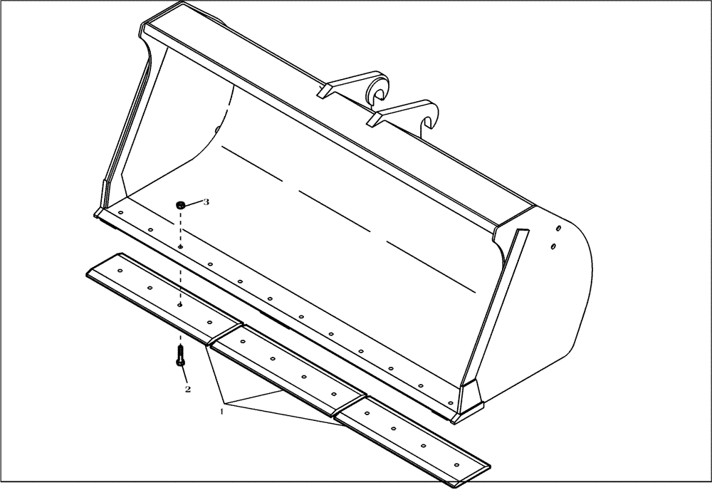 Схема запчастей Case 321D - (64.501[2989529000]) - BLADE INSTALLTIONL 2050MM (82) - FRONT LOADER & BUCKET