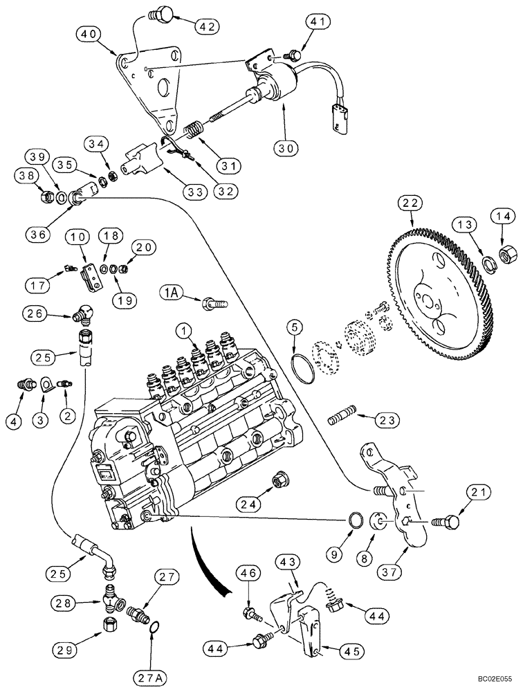 Схема запчастей Case 750K - (03-07) - FUEL INJECTION - PUMP AND DRIVE, 6T-590 EMISSIONS CERTIFIED ENGINE (03) - FUEL SYSTEM